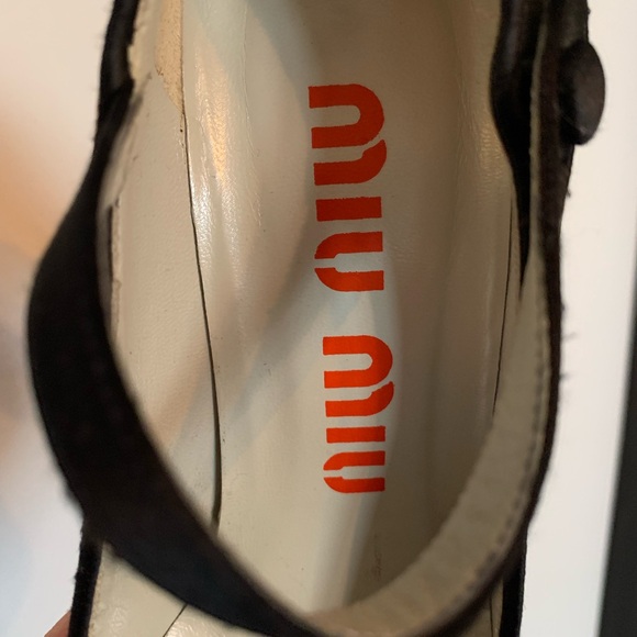 Miu Miu Black Sequin Women's Shoes - Picture 7 of 8